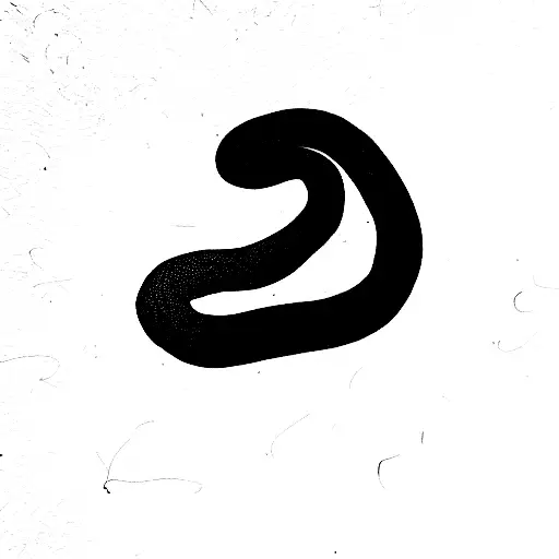 Snake Crawling Up Towards A Rose