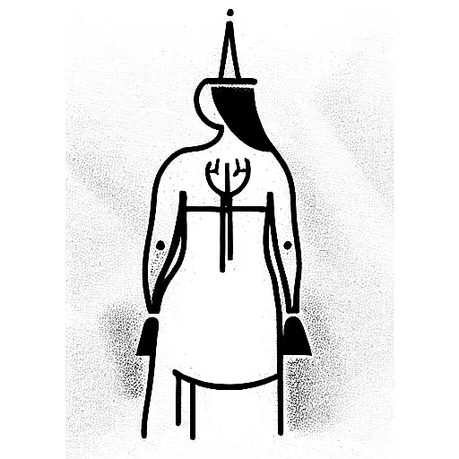 Fine Line Christian Woman At The Well