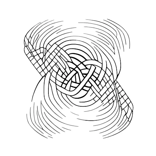 Willow Tree With Dna Helix As The Trunk Merging Into A Waterfall