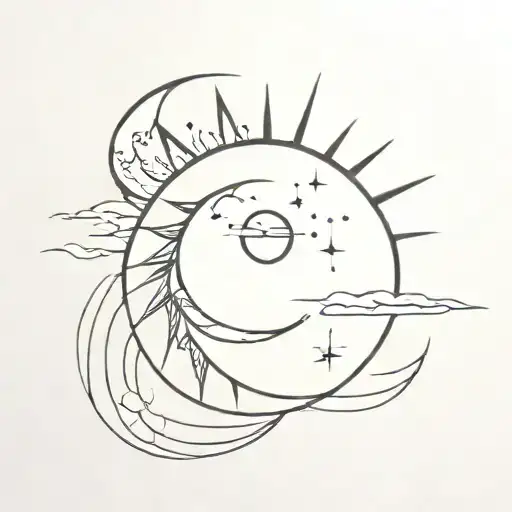 The Sun Kissing The Moon