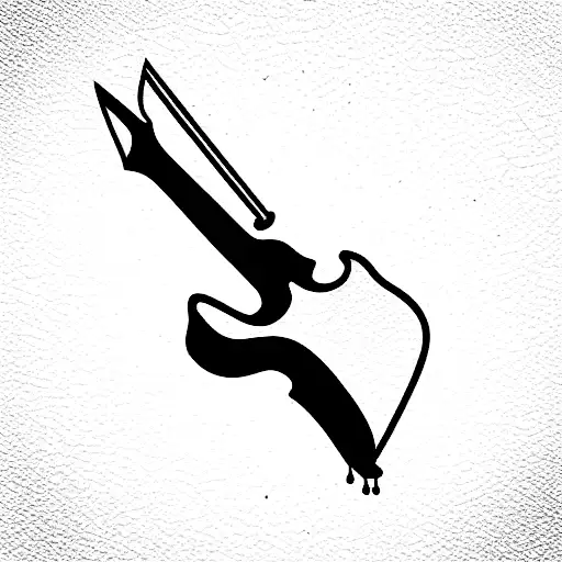 Chef Knife And Guitar