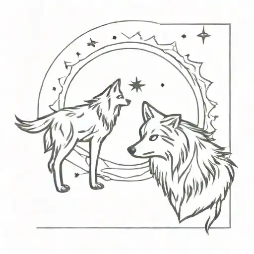 Wolves Moon Sun