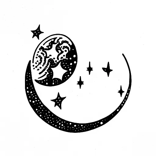 Moon And Stars