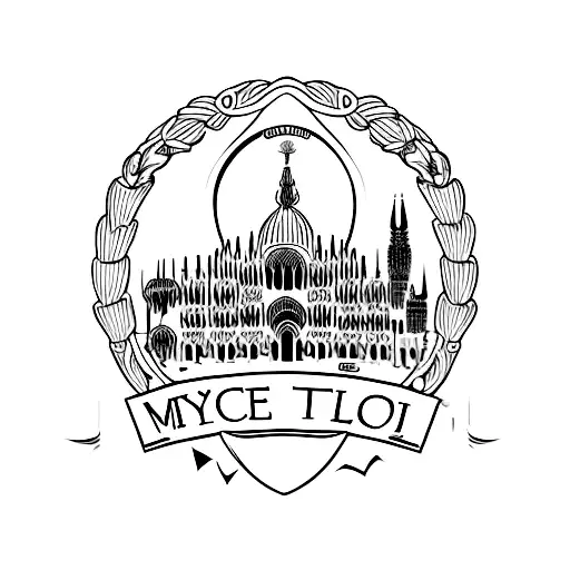 Vene Vidi Vici Tatto In Milano Style With Duomo Di Milano And Bay Leaf Brand