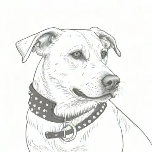 Basic Leather Studded Dog Collar