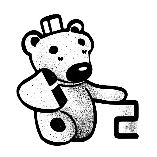 Simple Bear That Is Playing Chess