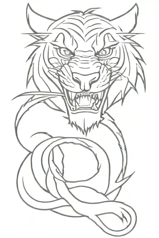 Dragon Tiger With A Grin