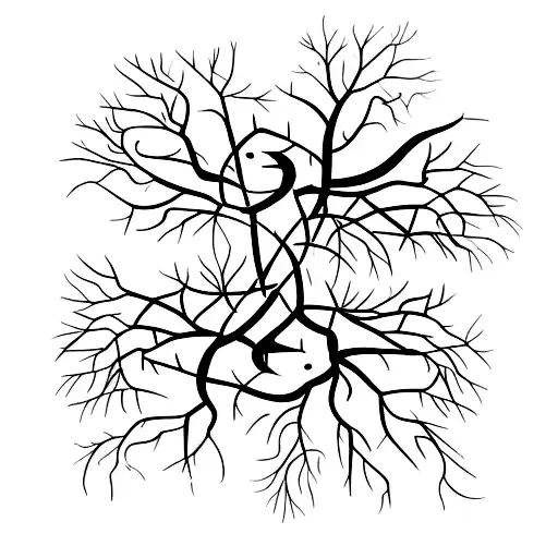 Two Intertwined Trees With Roots In Different Parts Of The World