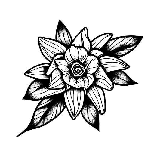 Edelweiss And Daffodil