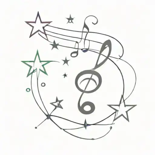 Stars Music Note Transforming