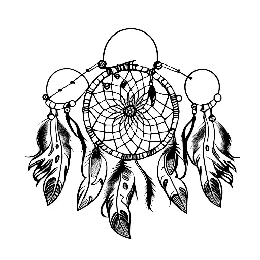 Dreamcatcher On Hand And Fingers