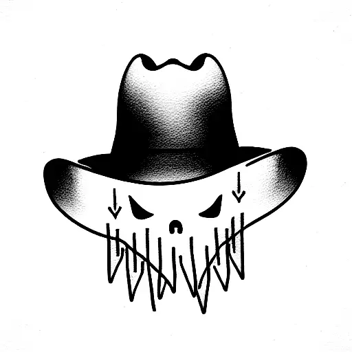 Ghost Wearing Cowboy Hat