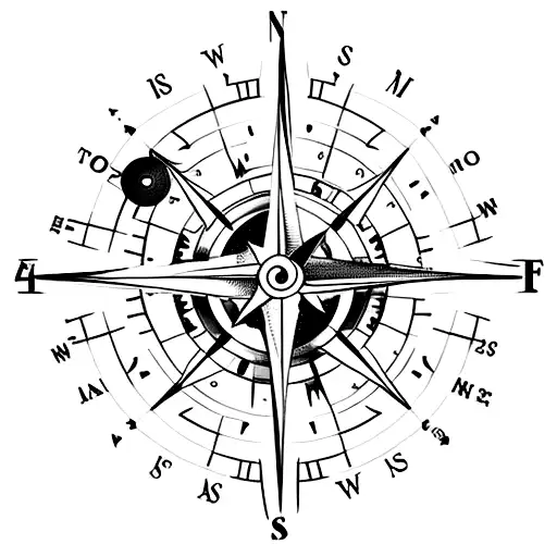 A Compass Pointing Towards The Path Of Financial Success