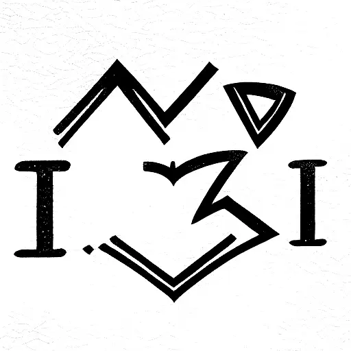 The Word Ian With A House And Heart