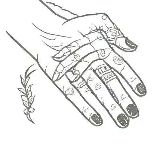 Witchy Hand And Finger Tattoos Inspired