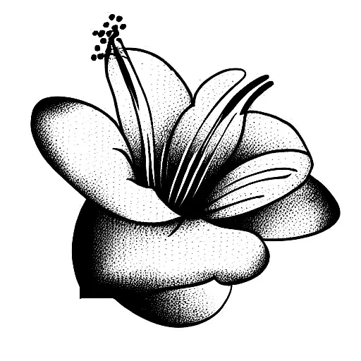 Linear Brush Strokes Lily