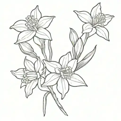 Hugging Birth Flowers Honeysuckle Narcissus