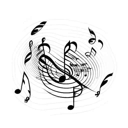 Music Notes With Temptation