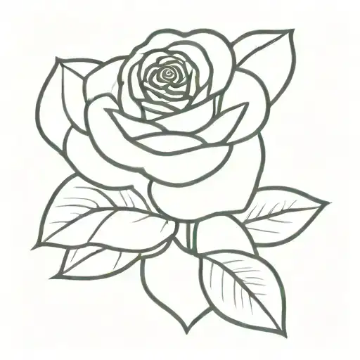 Simple Rose In Pendant