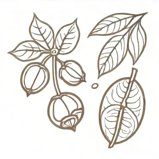 Hazelnuts And Coffee Beans