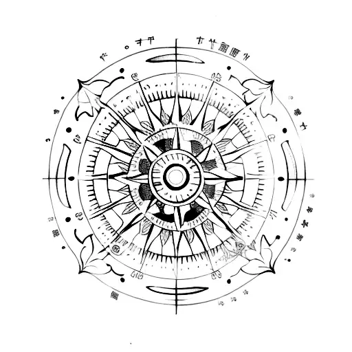 Flowers Compass Butterfly