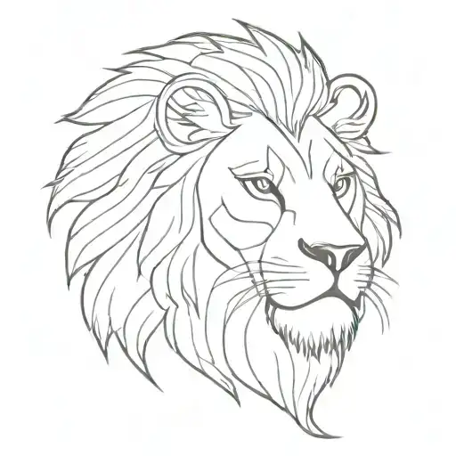 Lion With Warrior Helmet