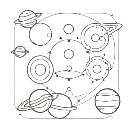 Solar System And Space And Time And Stars