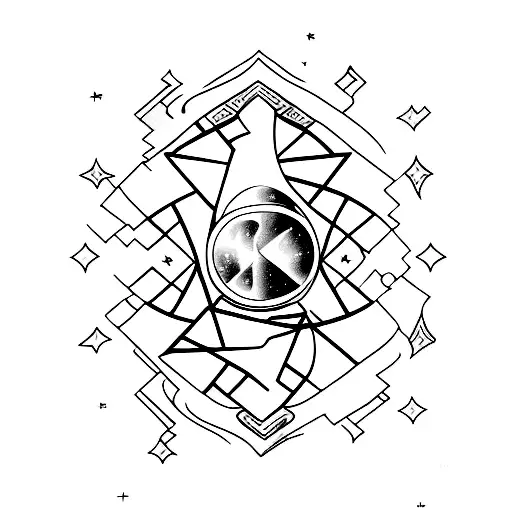 Broken Hourglass Cosmic Dust