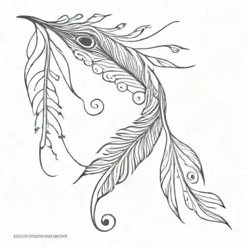 Flute And Peacock Feather