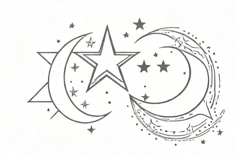 Star And Moon