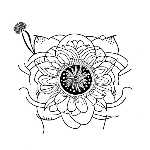 Aster Flower With Cat Whiskers