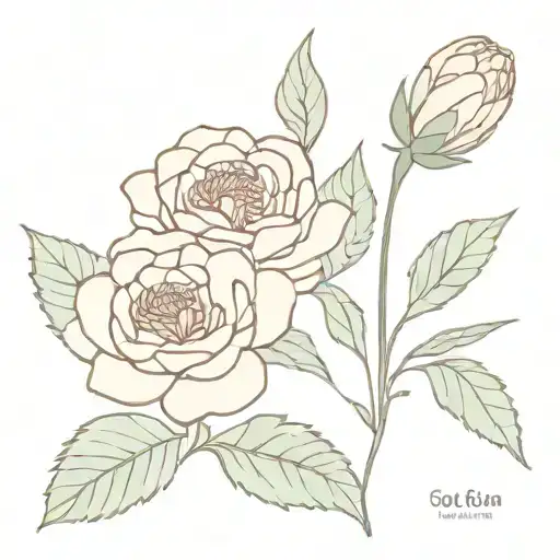 English Rose And Waratah Flower