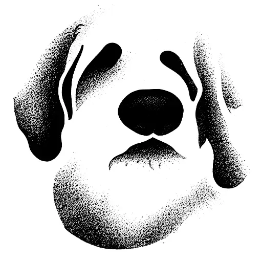 Labradoodle Mini Laying Down Side Profile