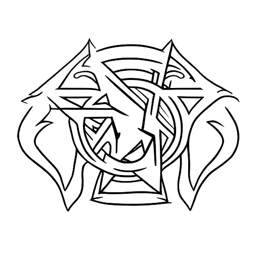 A Gothic Rock Band Logo With A Minimalist Design