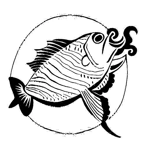 Fish With A Mushroom And Wings