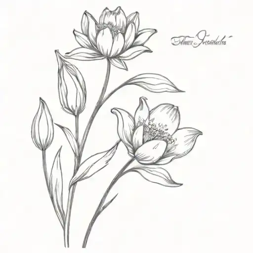 Daisy And Tulip Flower