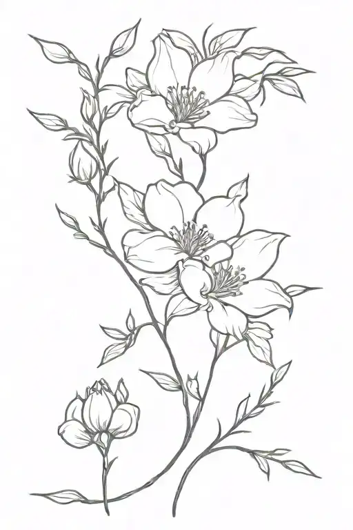 Birth Flowers Intertwined