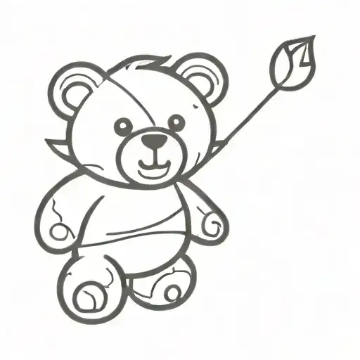 Ripped And Burnt Teddy Bear