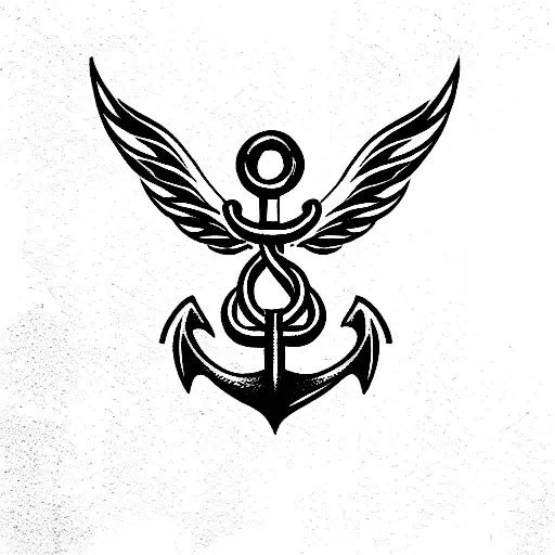 Wings And Anchor