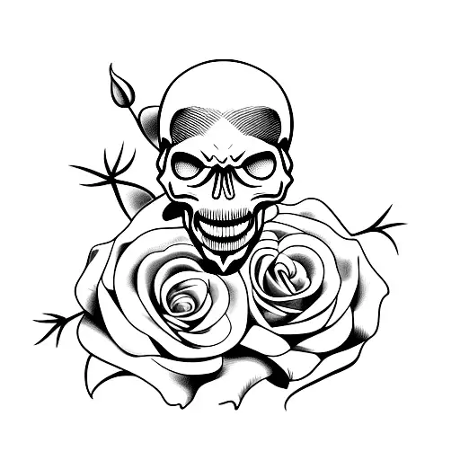 Skull And Roses