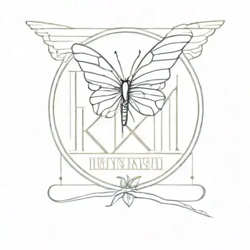 Roman Numeral July 23 2005 With A Butterfly At The End