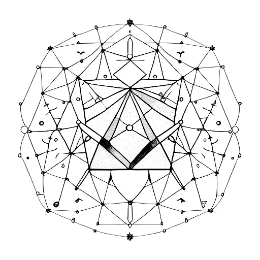 Constellation Of Libra With A Single Continuous Line