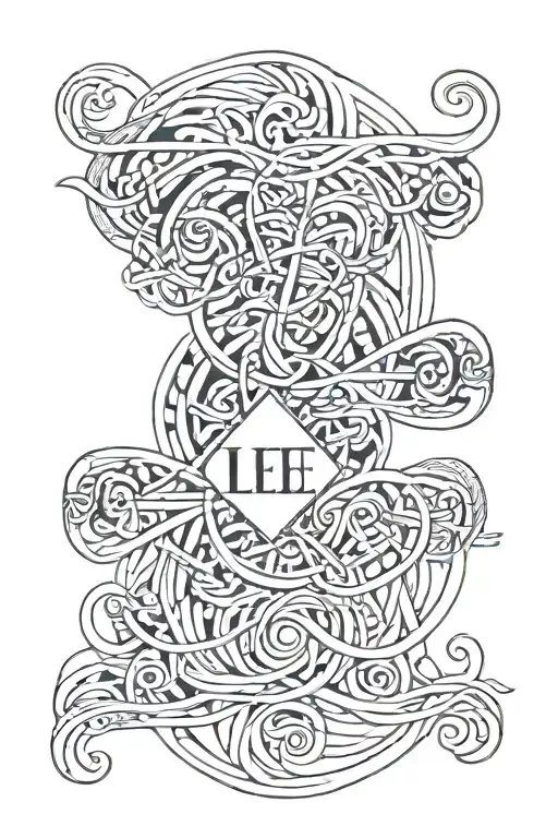 The Word 'Lee' Inside An Infinite Symbol