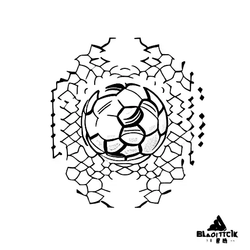 A Minimalist Tattoo Of The Number 23 With A Silhouette Of Messi Dribbling A Soccer Ball