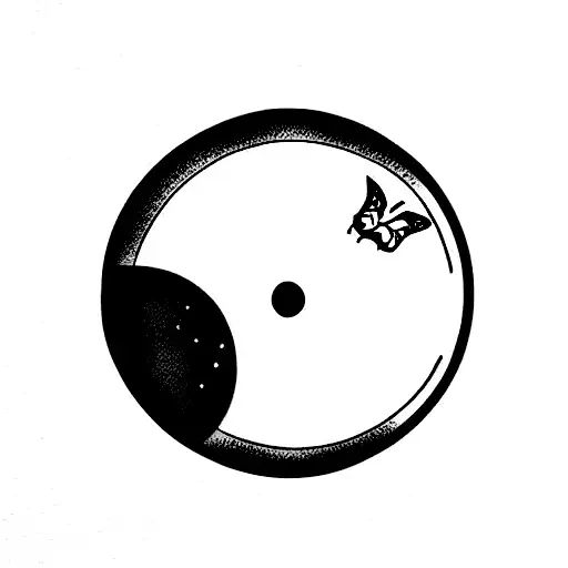 Moon And Butterfly