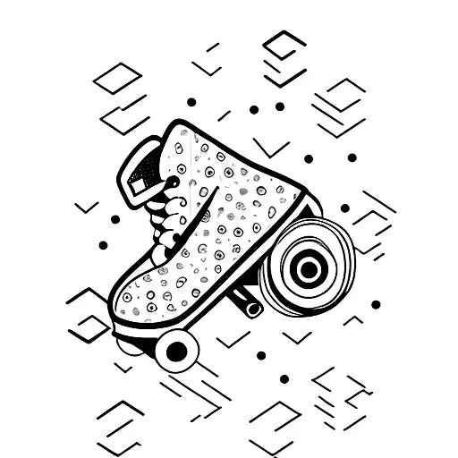 Skate With Phone As The Background