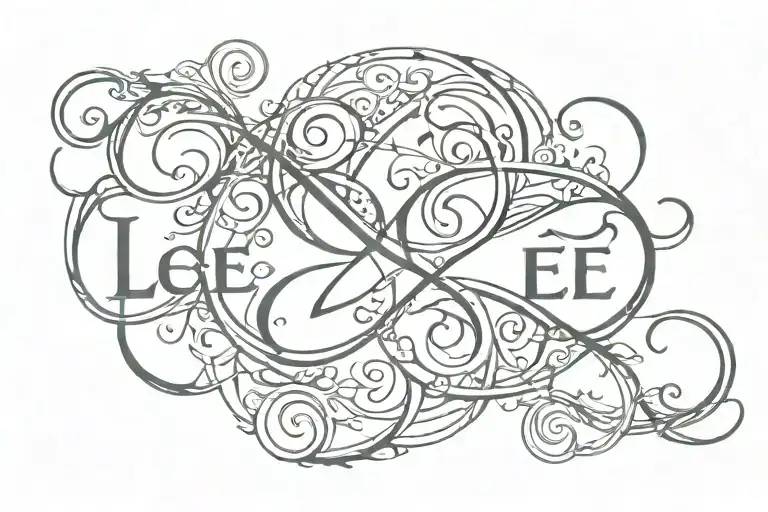 The Word 'Lee' Underneath An Infinite Symbol Incorporated