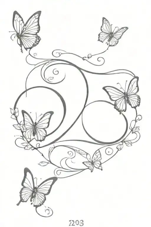 Angel Numbers 222 And 303 With Butterflies Fluttering