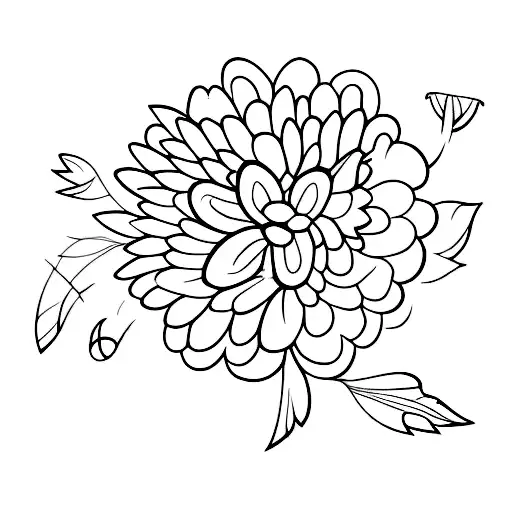 A Minimalist Waterfall Flowing Through A Forest Of Blooming Flowers