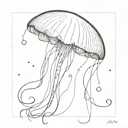 Jellyfish Swimming Gracefully